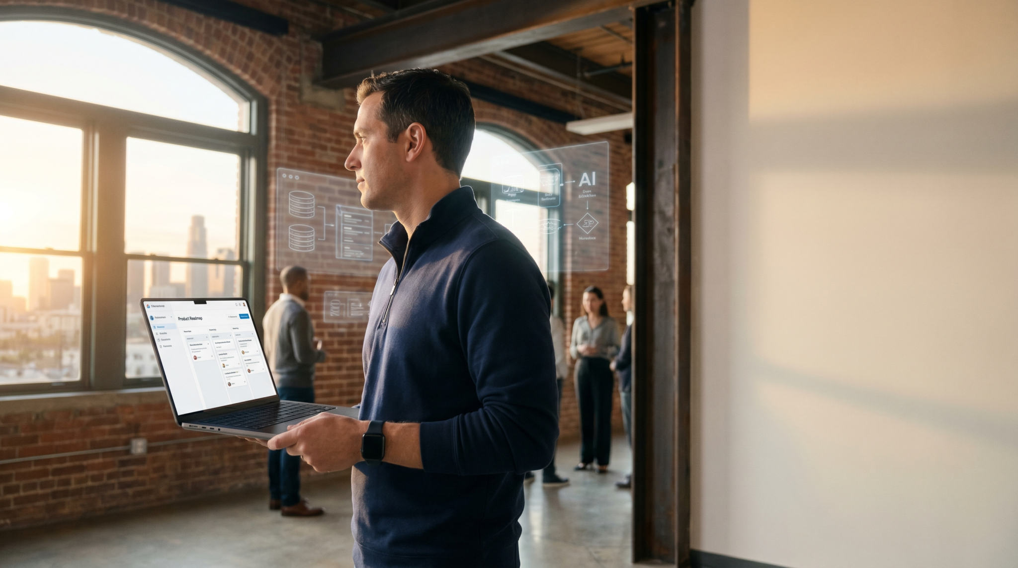 AI consulting for ex Amazon Google Meta employees workspace with Big Tech alumni network and full implementation stack