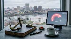 Using a brokerage line of credit to start ai agency workspace with risk-analysis ledger